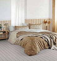 Комплект постельного белья хлопок ранфорс с теплым зимним пледом покрывалом евро размер 200/220 cм İstanbul