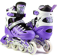 Стильні ролики Scale Sports Violet LF 905 з регульованим розміром 29-33 (фіолетовий)