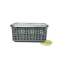 Малий прямокутний кошик PREMIUM S з кришкою, SNMZ, фото 2