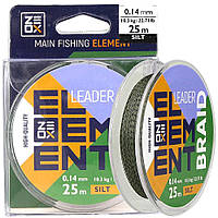 Поводочный материал ZEOX Element Leader Braid 25м Silt