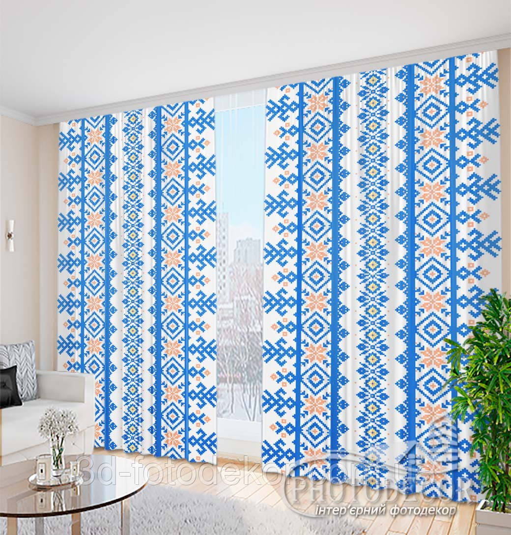 Штори з Українським орнаментом 44 – будь-який розмір. Читаємо опис!, фото 1