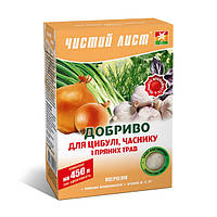 Чистий Лист АКВА для цибулі. часнику та пряних трав 300 г (добрива гранульовані)