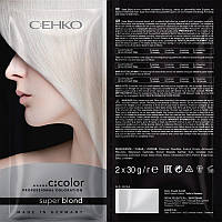 Осветляющий белый порошок C:EHKO C:Color Coloration Super Blond, 2*30 г