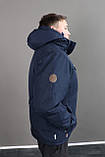 Чоловіча зимова куртка батал темно-синя оригінальна WHS, фото 5