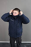 Чоловіча зимова куртка батал темно-синя оригінальна WHS, фото 3