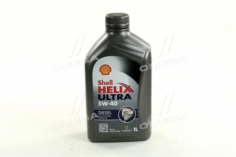 Масло трансмісійне SHELL Helix Diesel Ultra SAE 5W-40 (Каністра 1л) 4107552, фото 1