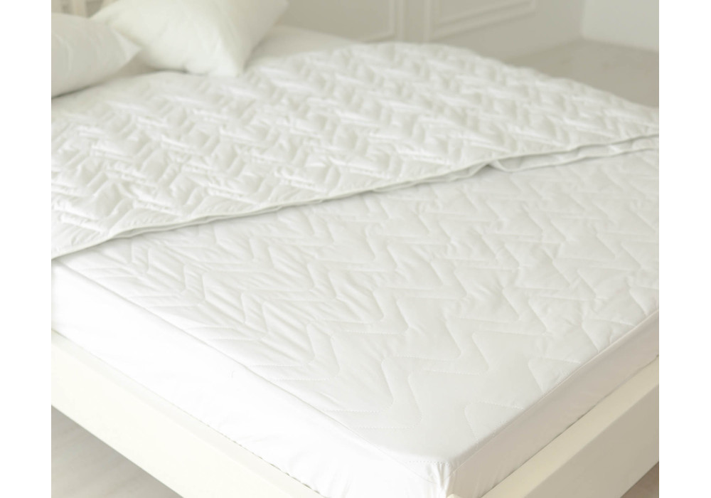 Наматрацник Політ в емпіреї з бортами тканина перкаль біла 70х190 см (Матролюкс-ТМ)