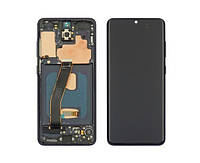 Дисплей экран Samsung G980 Galaxy S20 + сенсор Black Чёрный с чёрной рамкой OLED (гарантия 3 мес.)