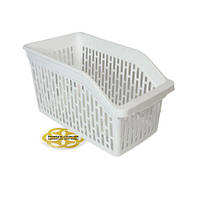 Пластиковий органайзер для шафи, білий SNMZ, фото 3