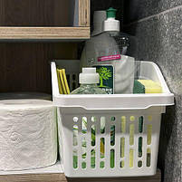 Пластиковий органайзер для шафи, білий SNMZ, фото 4