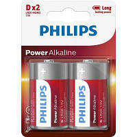 Батарейка Philips D LR20 Power Alkaline * 2 (LR20P2B/10) a