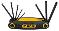 Ключи шестигранные Torx T9-T40, набор 8 шт., 35D959, Topex