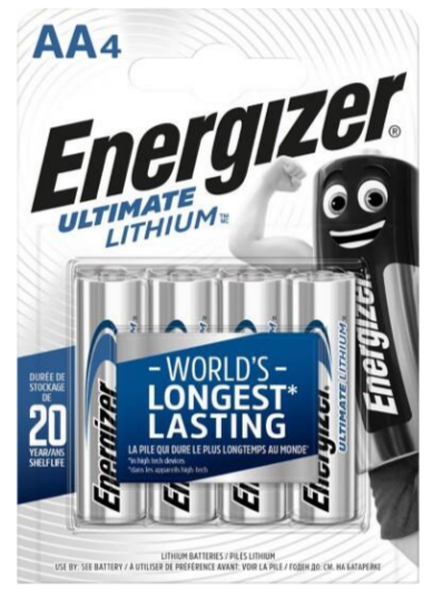 Батарейка Energizer Ultimate AA (LR6) Літійна, фото 1