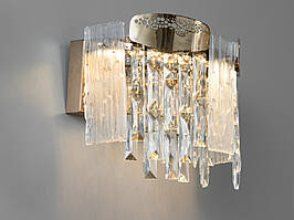 Елегантний настінний LED світильник у спальню, колір золото, 12 W 9152-L300X250G-LS