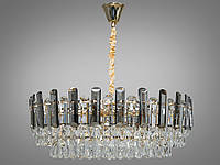 Великолепная хрустальная люстра для холла на 15 ламп, цвет золото 8805-750SG-LS