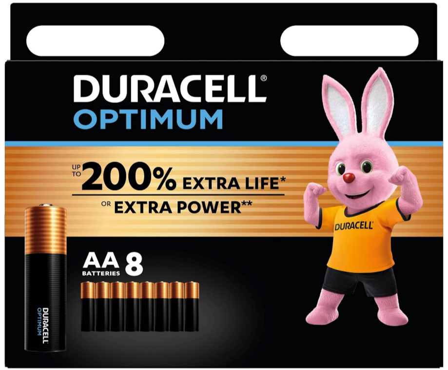 Батарейка Duracell Optimum LR6/AA 8шт, фото 1