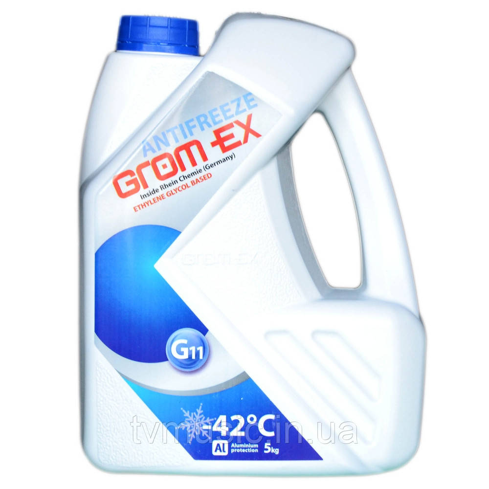 Антифриз Grom Ex -42 °C G11 синій 5 кг