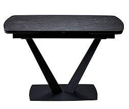 Elvi Black Marble стіл керамічний 120-180 см чорний, фото 3