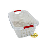 Кошик для прання LUX, прямокутний, прозорий SNMZ, фото 3