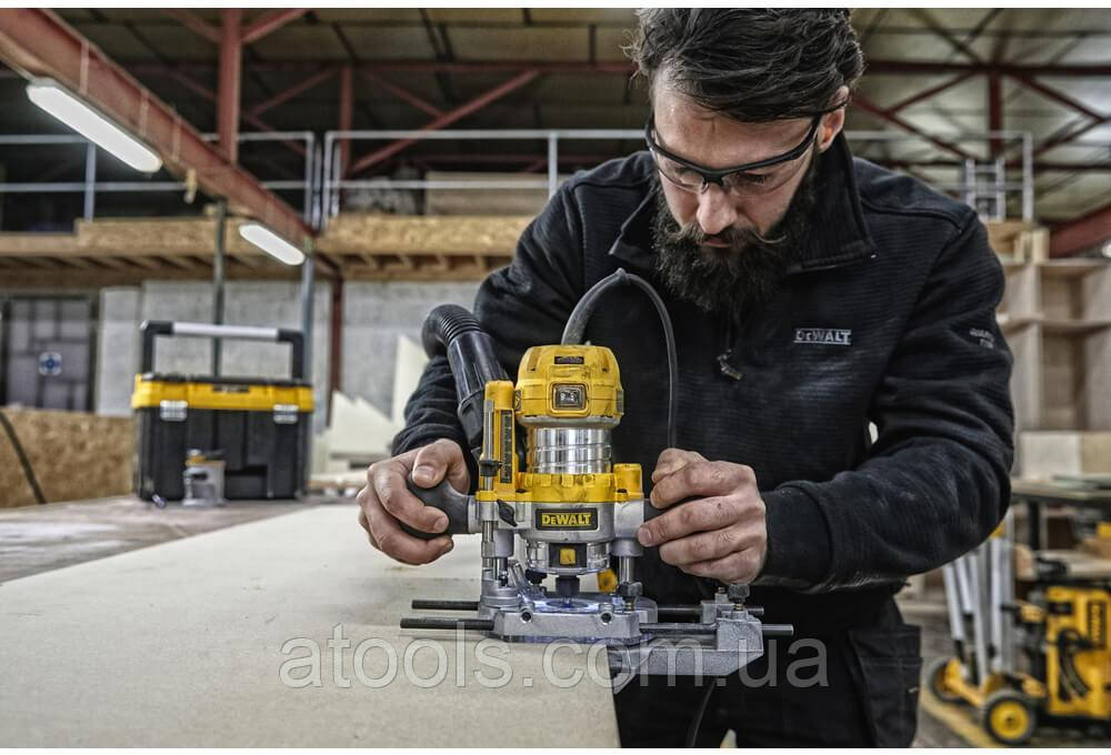 Фрезер 2 в 1 кромочный и двуручный DeWALT D26204K - фото 2 - id-p2077477605