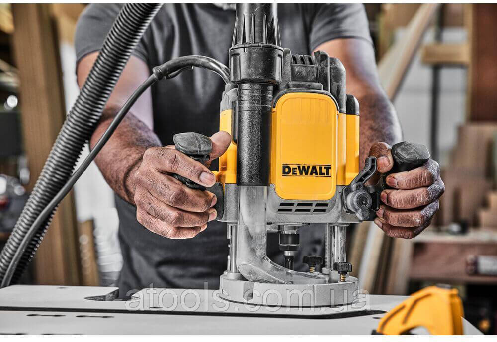 Фрезер сетевой двухручный DeWALT DWE625KT с кейсом - фото 5 - id-p2077477609