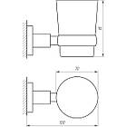 Стакан одинарний Perfect Sanitary Appliances SP 8121, фото 2