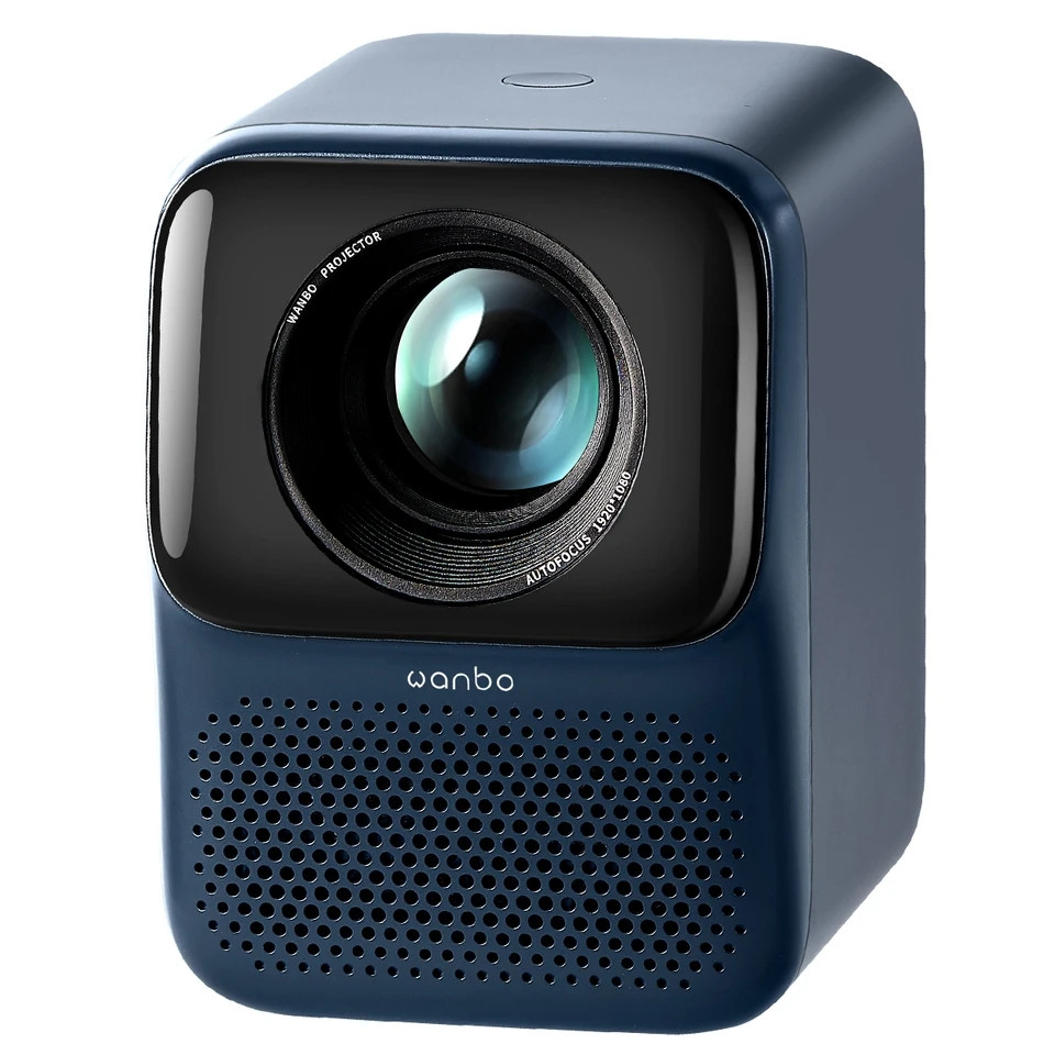 ⇒ Wanbo T2 Max NEW Global (blue) – портативний LED проектор з ANSI 450, Full HD, Android 9.0, 1+16Gb, Wi-Fi, фото 1