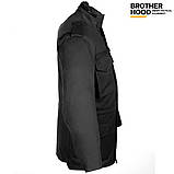 Куртка тактична Brotherhood M65 чорний демісезонна з пропиткою, фото 3