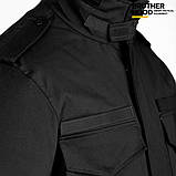 Куртка тактична Brotherhood M65 чорний демісезонна з пропиткою, фото 6