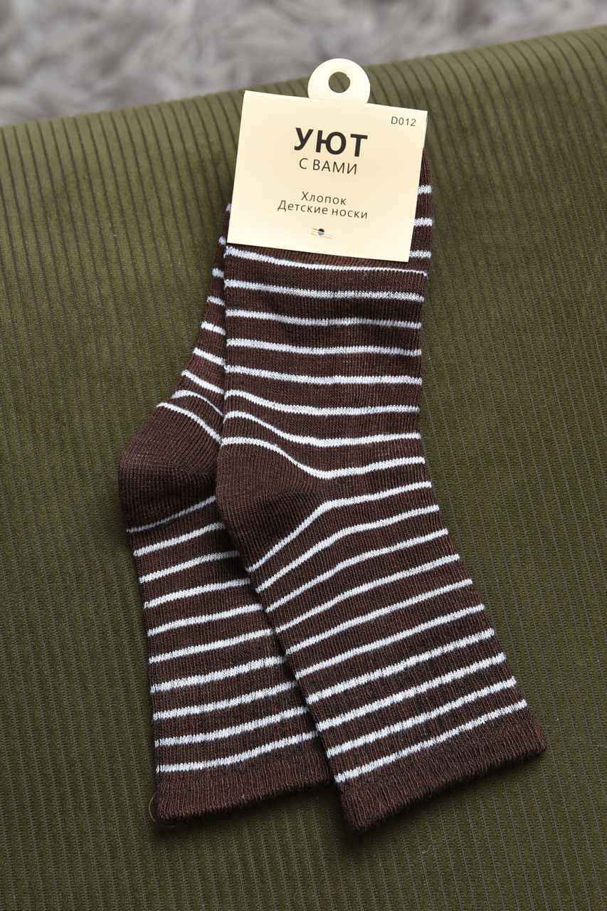 Шкарпетки дитячі коричневого кольору р.5-6 170437P
