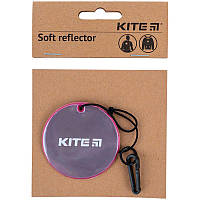 Фликер светоотражающий Kite подвеска мягкая K23-110-4 круглая сиреневая