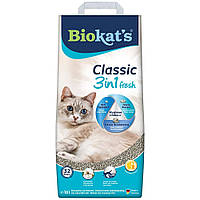 Наполнитель для кошачьего туалета бентонитовый Biokats Classic Fresh 3in1 Cotton Blossom 10 кг