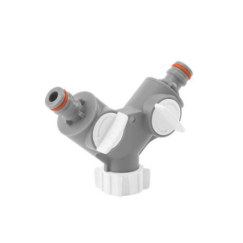 Трійник з внутрішньою різьбою 3/4" з запірними
кранами, WHITE LINE, WL-2223, фото 1