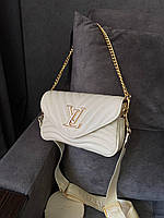 Louis Vuitton multi cream/gold женские сумочки и клатчи высокое качество