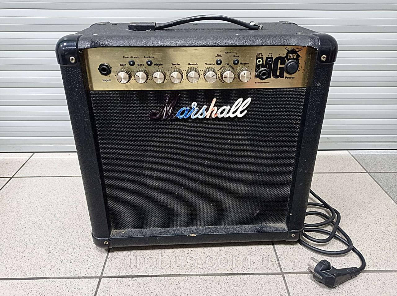Комбопідсилювач комбік гітарне посилення Б/У Marshall MG15FX