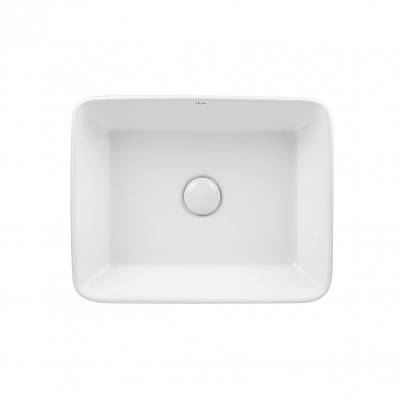 Раковина-чаша Qtap Tern 475х370х140 White з донним клапаном QT17112074W