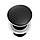 Донний клапан для умивальника Yoka KLIK-KLAK BLACK з переливом чорний, фото 3