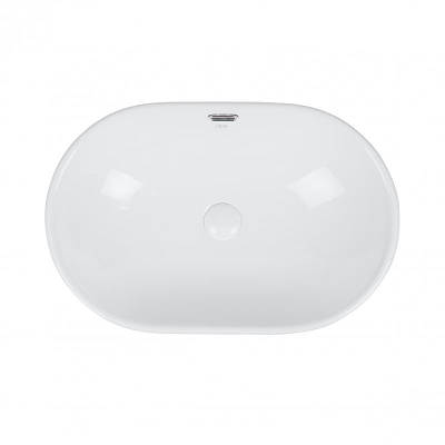 Раковина Qtap Leo 590x400x170 White з донним клапаном QT11114028W