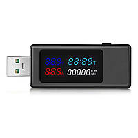 USB Тестер Keweisi KWS-V30 амперметр, вольтметр, вимірювач ємності акумулятора