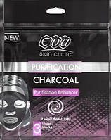 Eva clinic purificanion charcoal - маска з чорним вугіллям для звуження пір Єва косметик