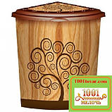 Бак для білизни кутовий Еlif, з малюнком "Гербери", фото 8