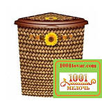 Бак для білизни кутовий Еlif, з малюнком "Гербери", фото 9