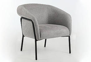 Крісло м'яке Clover Brego ніжки метал чорний матовий, оббивка меблева тканина (SignalTM)