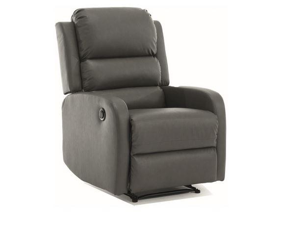 Крісло реклайнер Pegaz Buffalo механізм електрична синтетична шкіра (SignalTM)