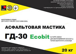 Мастика асфальтова ГД-30 Ecobit відро 10,0 кг ДСТУ Б В.2.7-108-2001