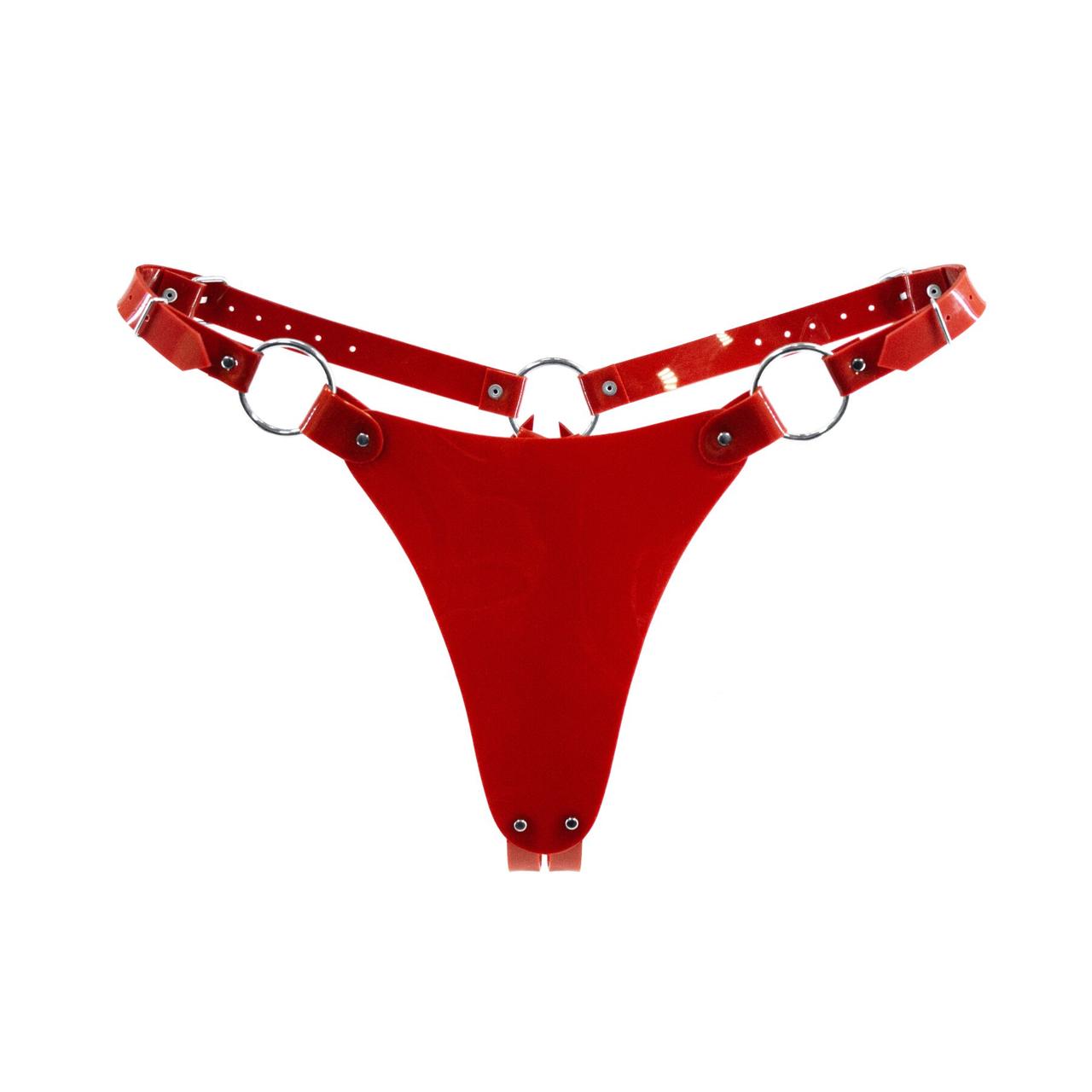 Еротичні жіночі Класичні трусики Feral Feelings String Bikini Червоний Універсальний (SO9332)