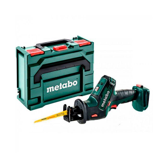 Акумуляторна шабельна пила Metabo SSE 18 LTX Compact каркас MetaBox (602266840)