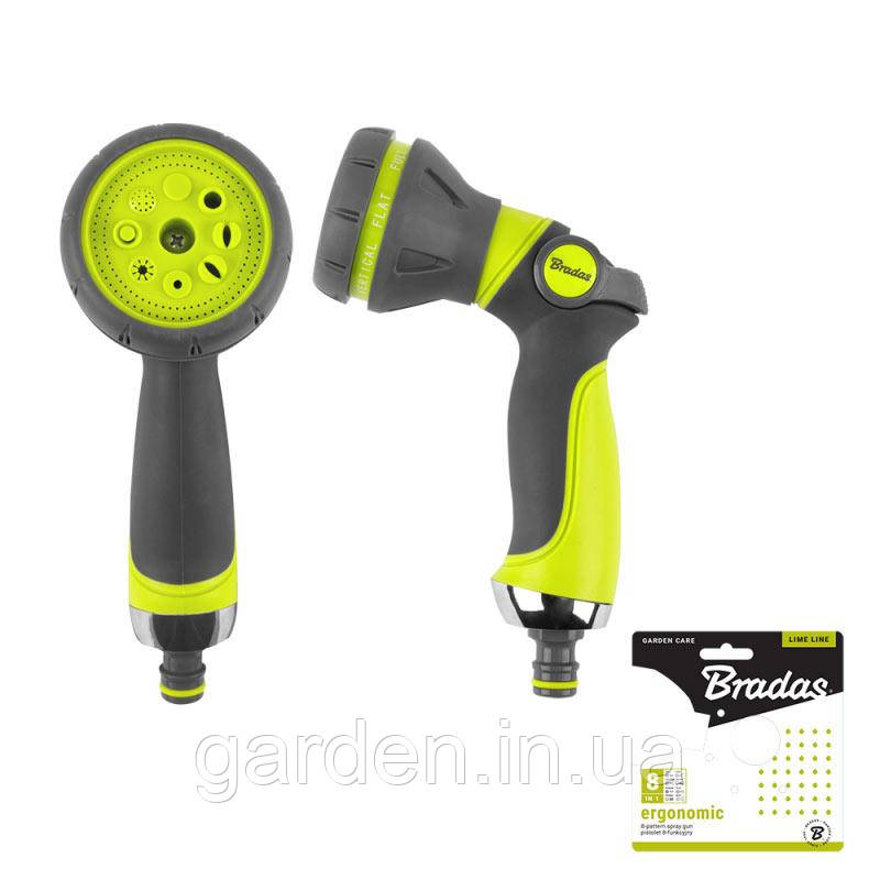 8-функціональний пістолет-розпилювач, ERGONOMIC, LIME LINE, LE-5114