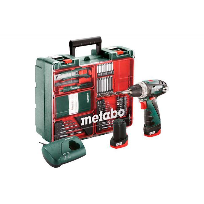 Акумуляторний шуруповерт Metabo PowerMaxx BS Basic Mobile Workshop (600080880)