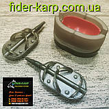 Рибальська годівниця в зборі. Короповий монтаж "Arc Method Flat XL", вага 30 грамів., фото 4